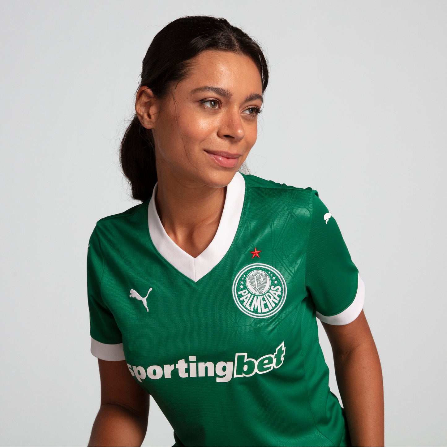 Palmeiras Home 25/26 Torcedor Feminina Puma -  Verde