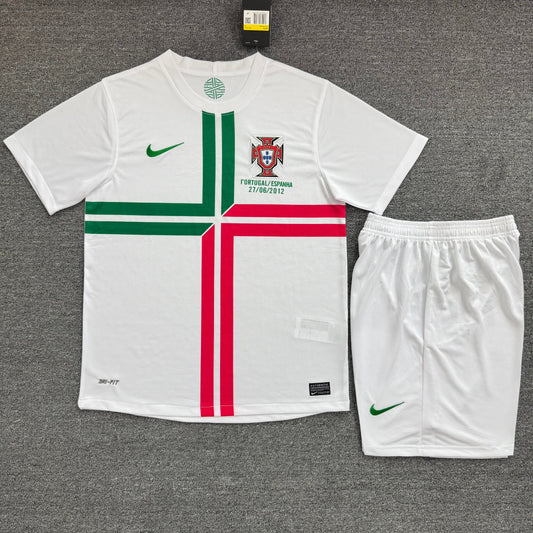 Kit Infantil Portugal Away Retrô 12/13 - Branco