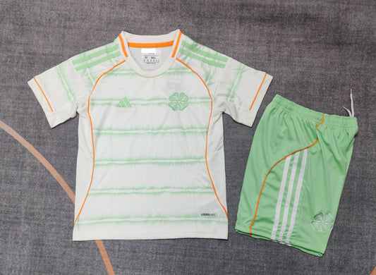 Kit Infantil Celtic Away 25/26 - Verde Claro