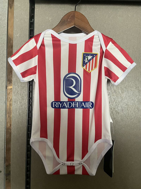 Body Bebê Infantil Atletico de Madrid 25/26 - Branco e Vermelho