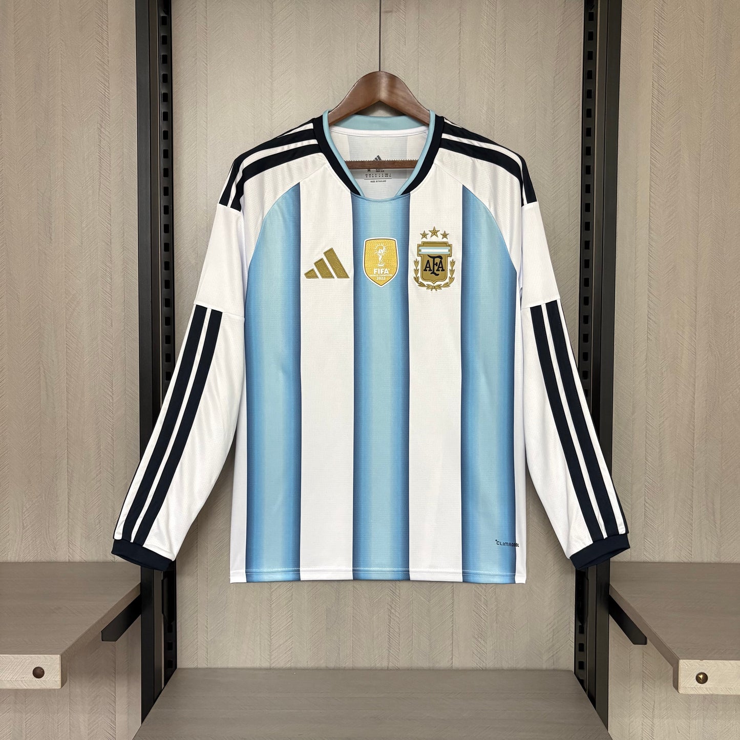 Argentina Home Manga Longa 26/27 Masculino Torcedor Adidas - Branca e Azul