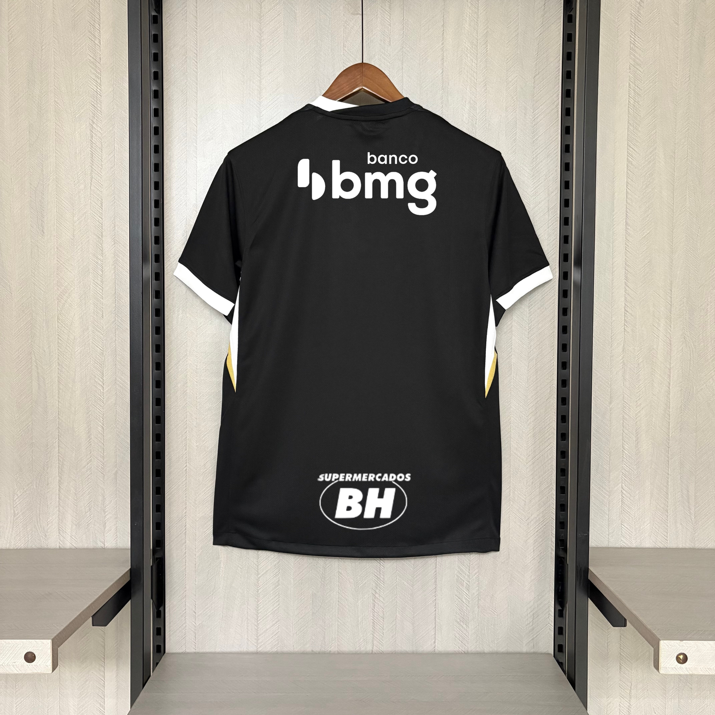 Atletico Mineiro Home 26/27 Torcedor Com Patrocínios Nike - Preta e Branca