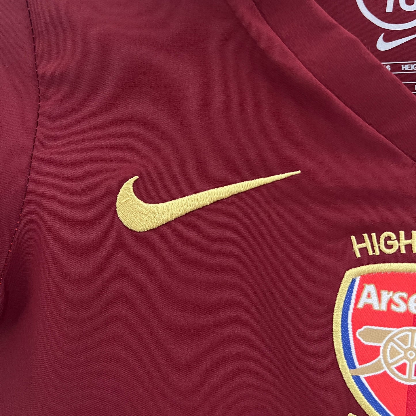 Kit Infantil Arsenal Away Retrô 02/03 - Vermelho Vinho