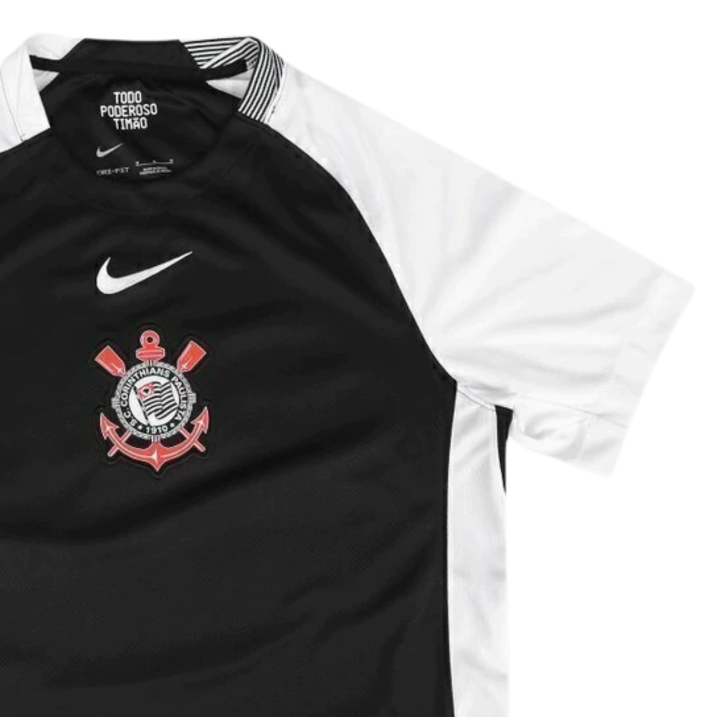 Corinthians Away 25/26 Torcedor Nike Masculina - Preta e Branca
