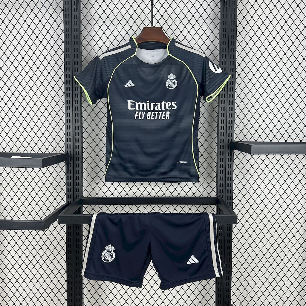 Kit Infantil Real Madrid Away 25/26 - Azul Escuro