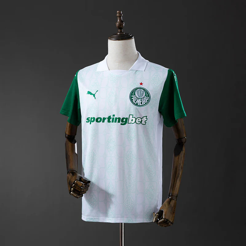 Palmeiras Away 25/26 Torcedor Masculina Puma - Branca e Verde