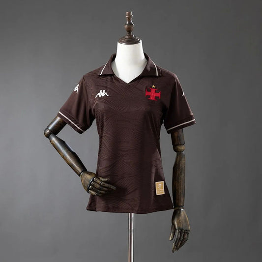 Vasco Third 25/26 Kappa Feminino - Marrom