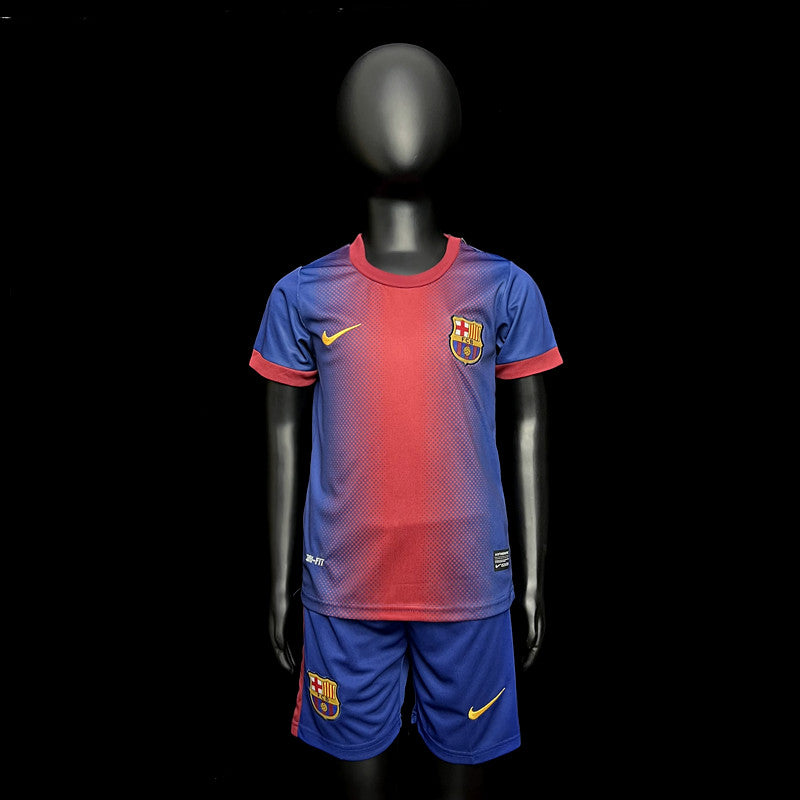 Kit Infantil Barcelona Home Retrô 11/12 - Grená