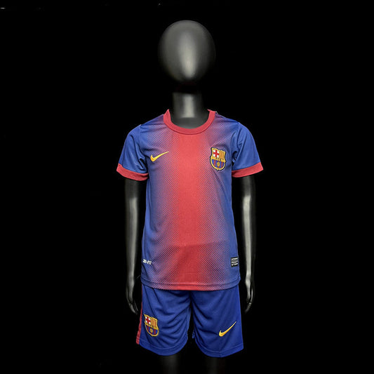 Kit Infantil Barcelona Home Retrô 11/12 - Grená