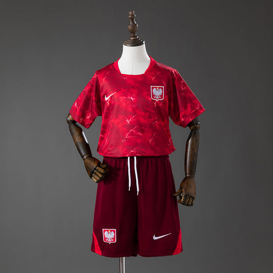 Kit Infantil Polônia Away 26/27 - Vermelho