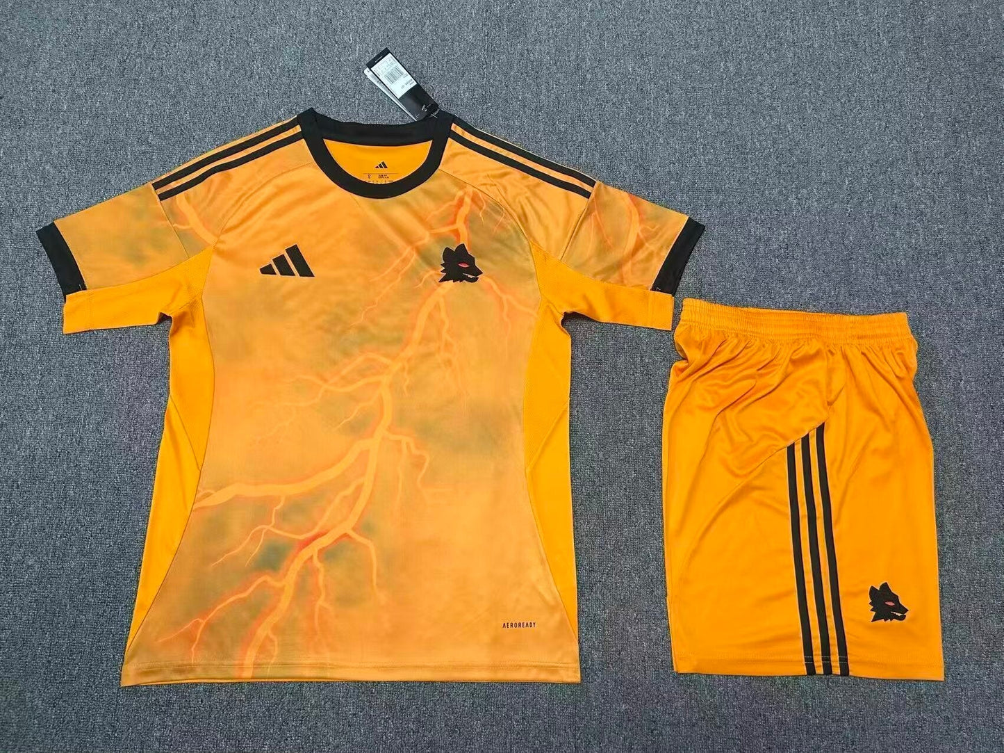 Kit Infantil Roma Away 25/26 - Laranja