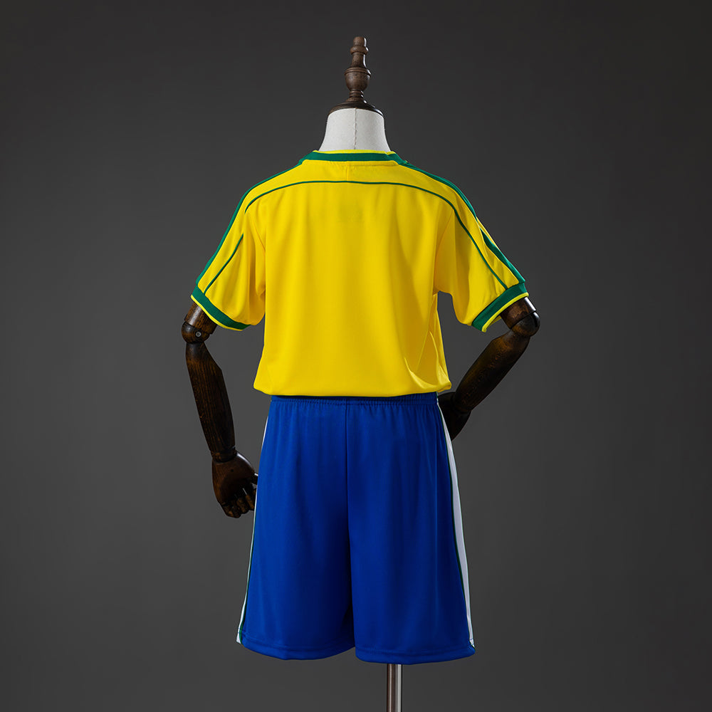 Kit Infantil Brasil Retro Home 1998 - Amarela