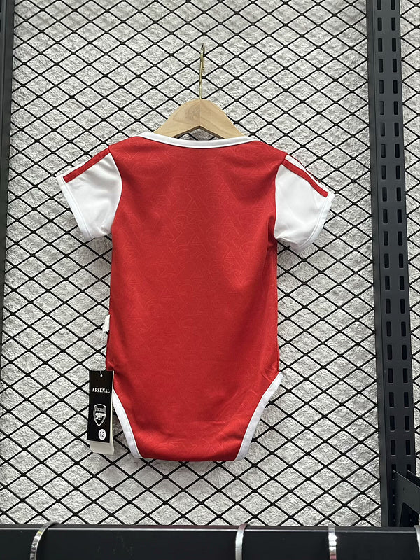Body Bebê Infantil Arsenal Home 25/26  - Vermelho e Branco