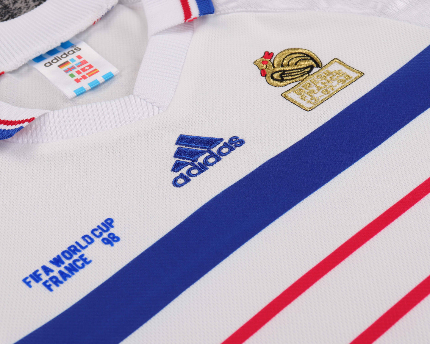 Kit Infantil França Away Retro 1998 - Branca