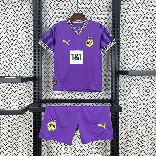 Kit Infantil Borussia Dortmund Goleiro 25/26 - Roxo