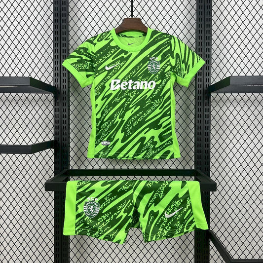 Kit Infantil Sporting Goleiro 25/26  - Verde