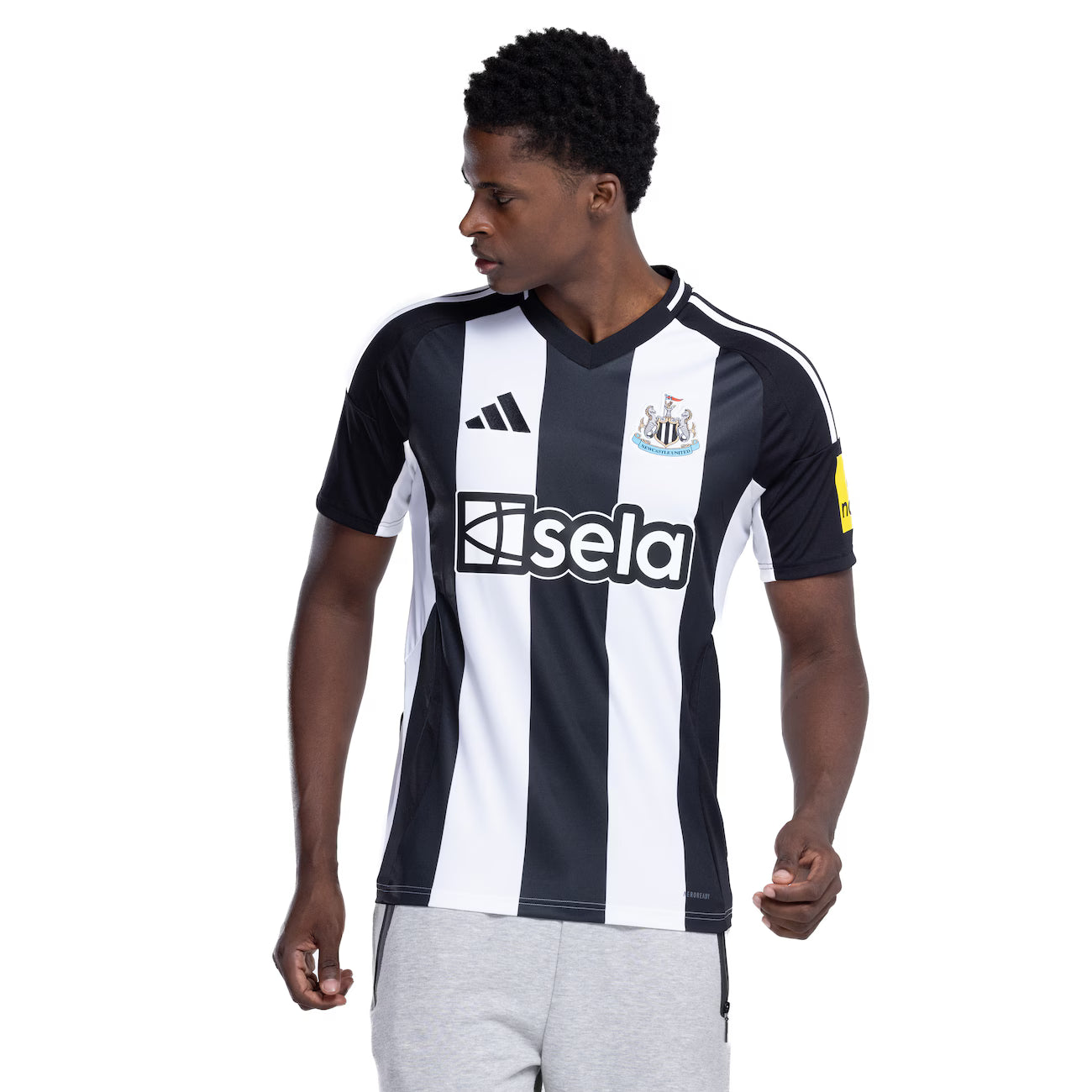 Newcastle Home 24/25 Torcedor Adidas - Preto e Branco