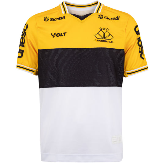 Criciuma Home 25/26 Masculino -  Amarelo e Preto