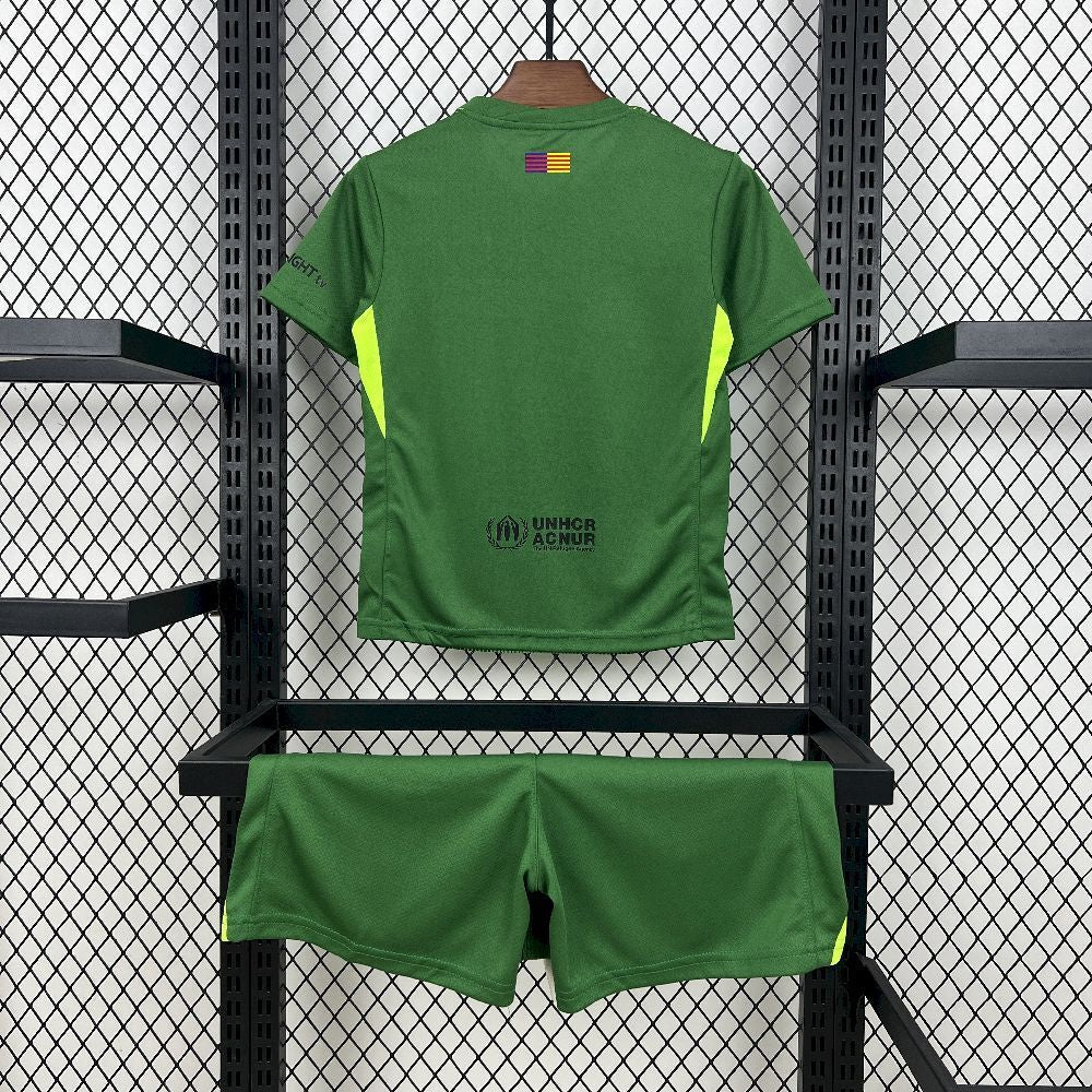 Kit Infantil Barcelona Goleiro 25/26 - Verde