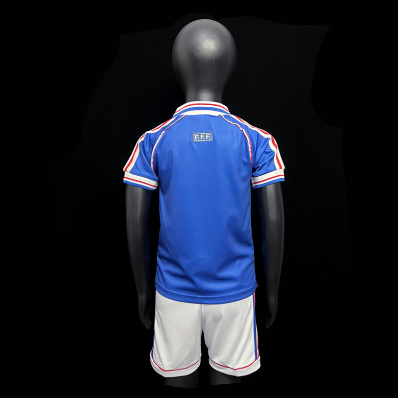 Kit Infantil França Home Retro 1998 - Azul