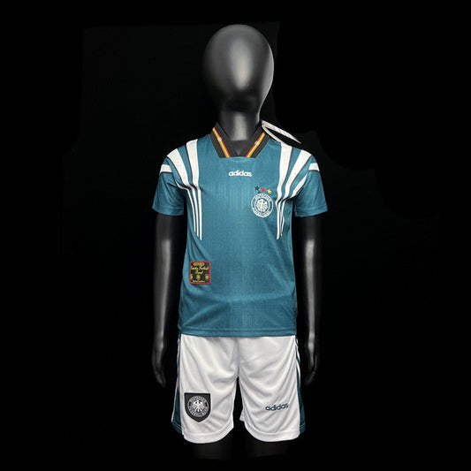 Kit Infantil Alemanha Away Retro 1996 - Verde