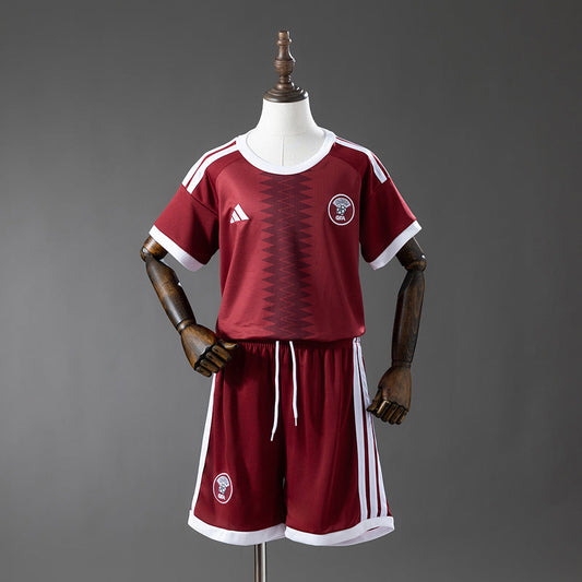 Kit Infantil Qatar Home 26/27 - Vinho