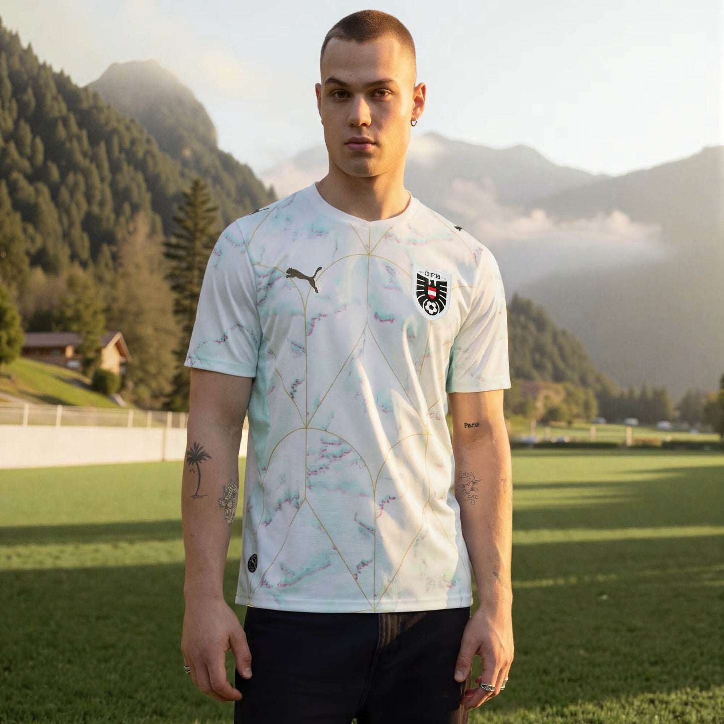 Áustria Away 26/27 Masculino Jogador Puma - Branca