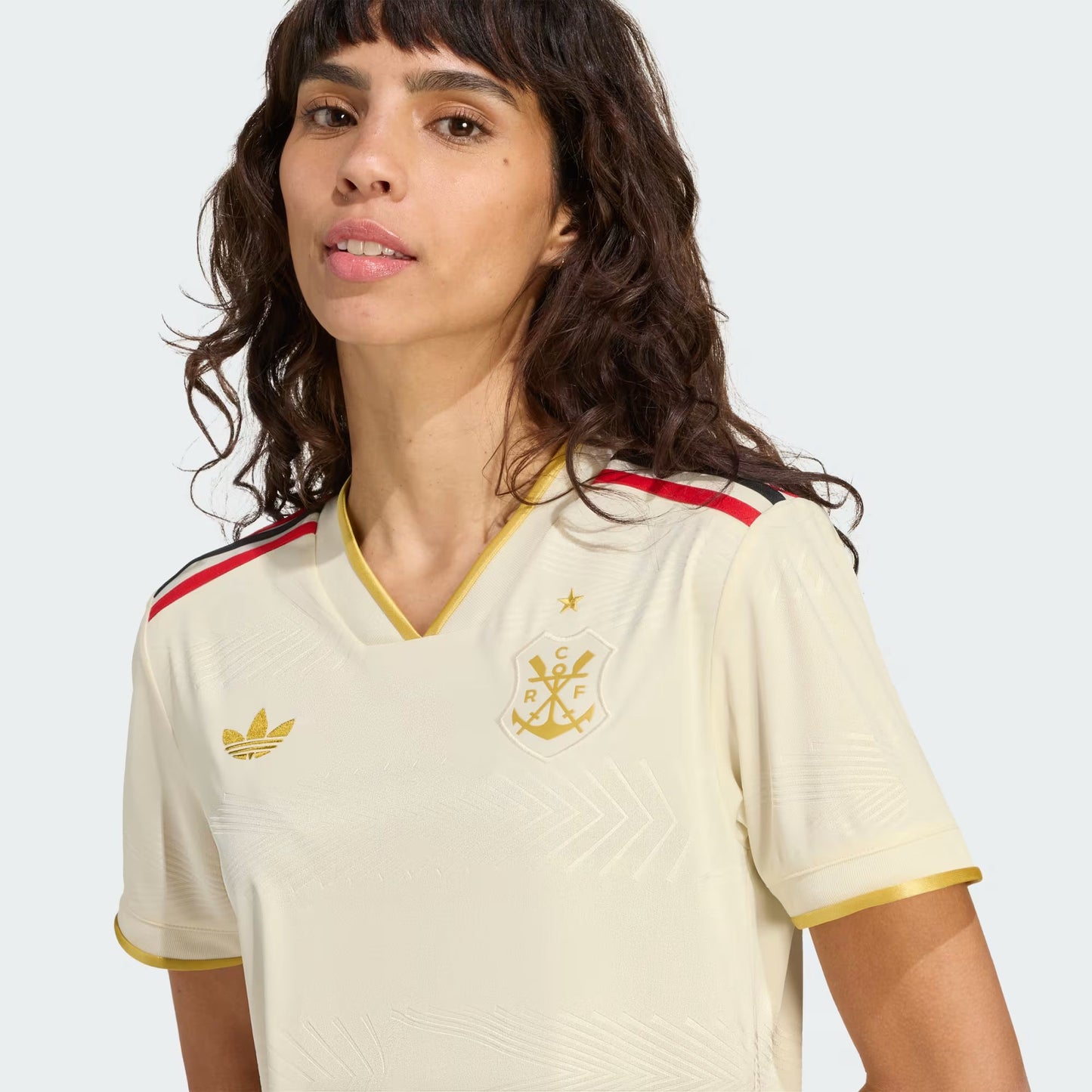 Flamengo Third 25/26 Adidas Torcedor Feminino - Bege
