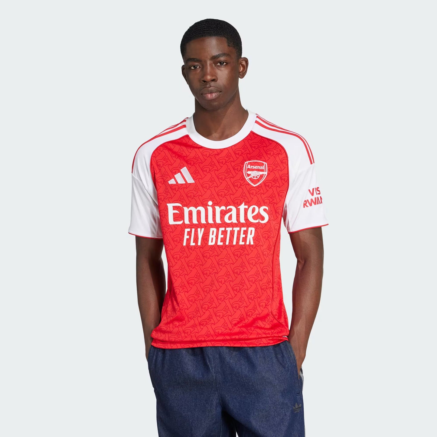 Arsenal Home 25/26 Torcedor Adidas - Vermelho e Branco