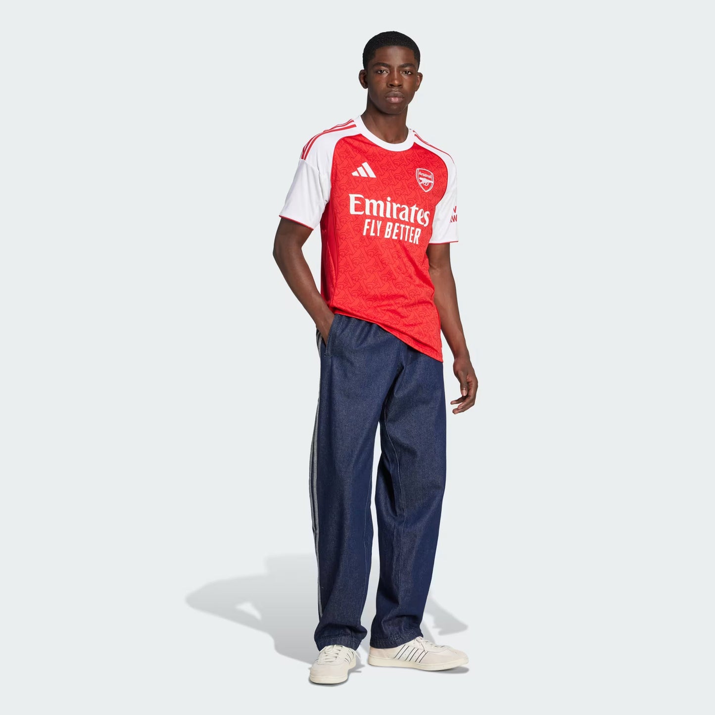Arsenal Home 25/26 Torcedor Adidas - Vermelho e Branco