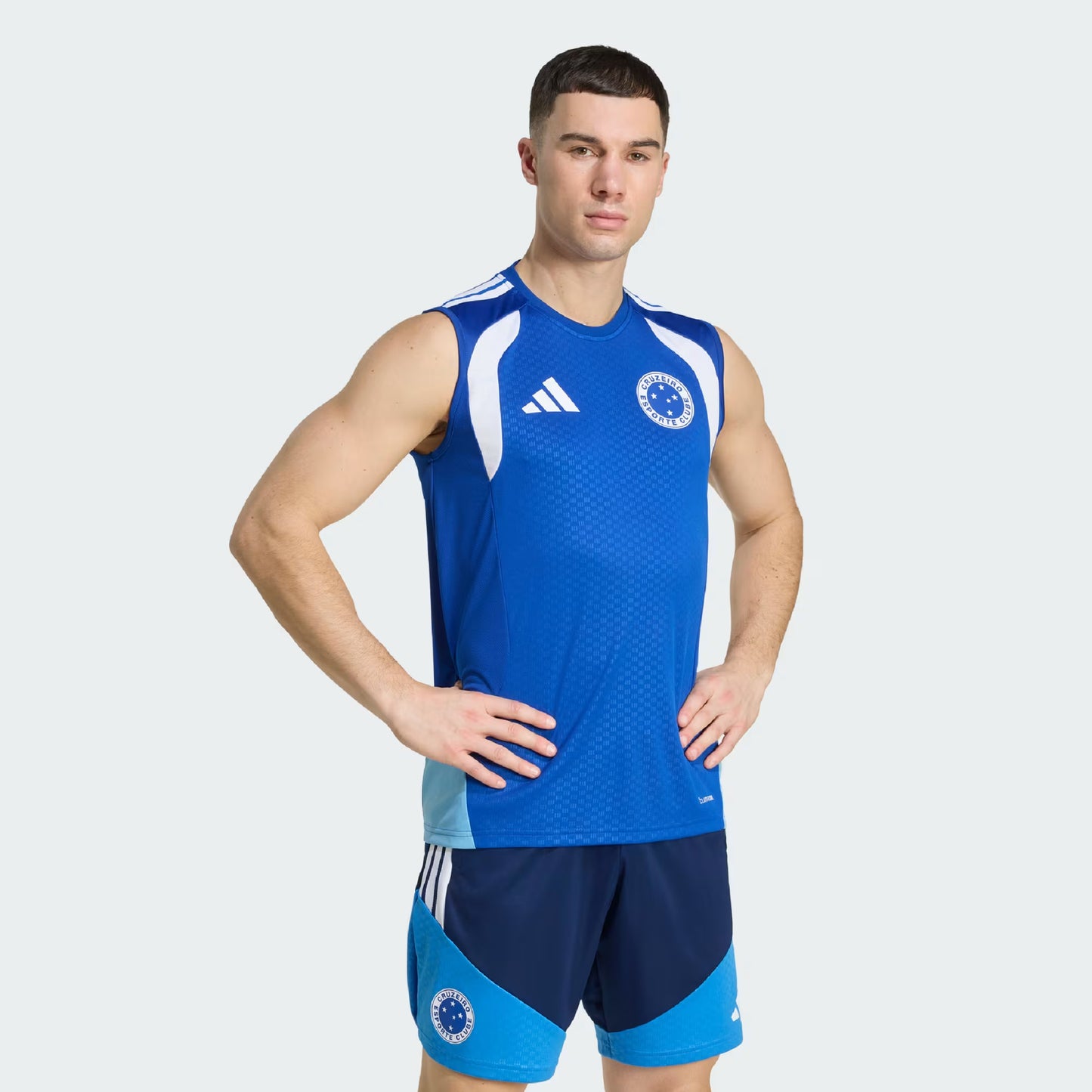 Cruzeiro Treino Regata 25/26 Adidas Torcedor Masculino - Azul