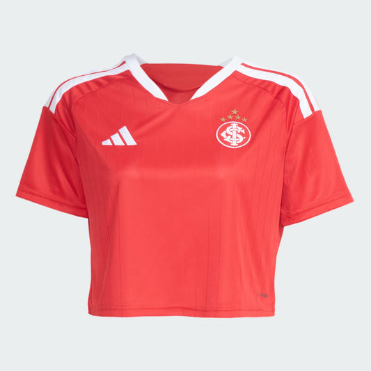 Internacional Home Cropped 26/27 Adidas Feminino -  Vermelho