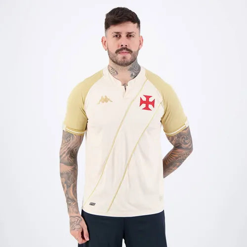 Vasco da Gama Third 24/25 Torcedor Kappa Masculino - Bege