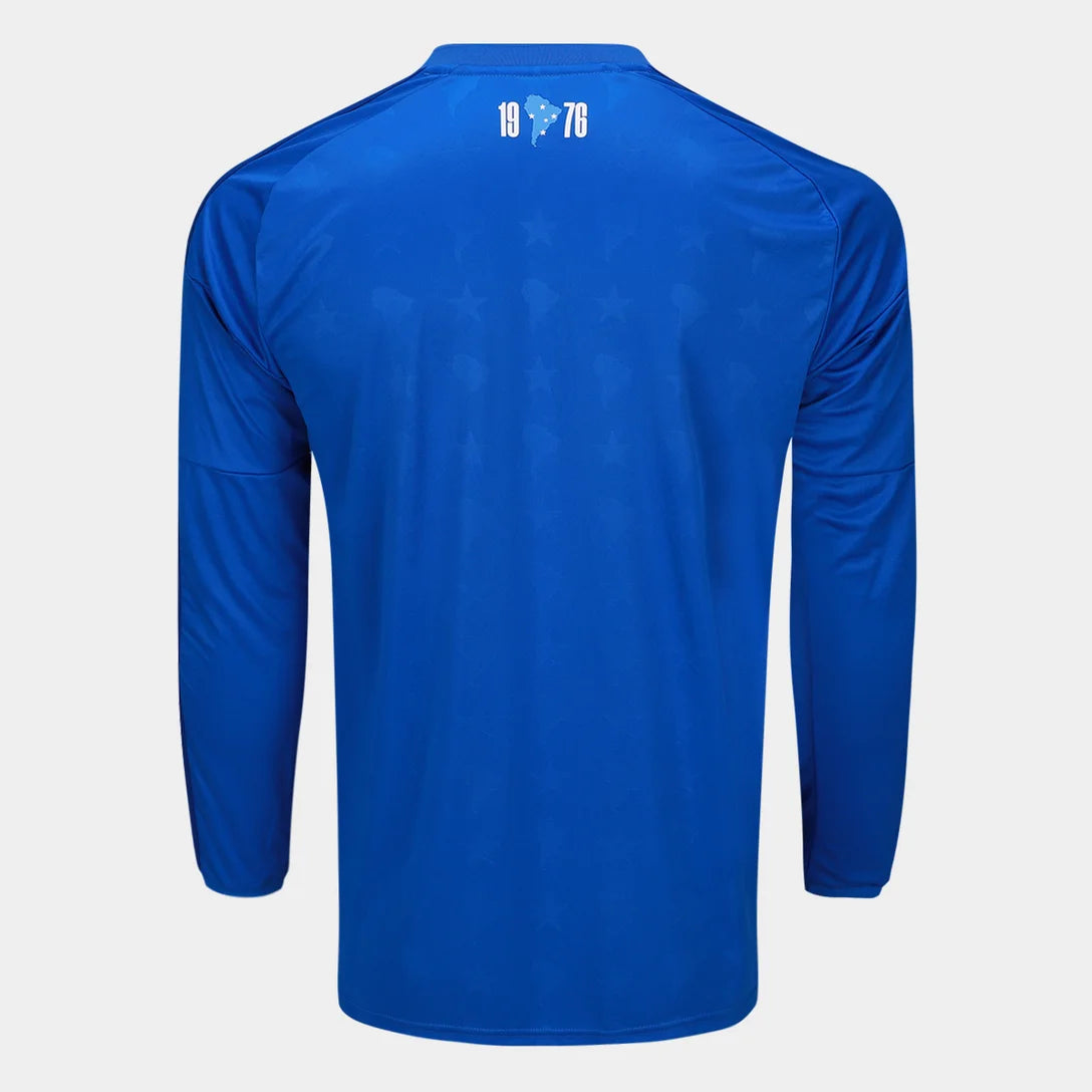 Cruzeiro Home Manga Longa 26/27 Adidas Torcedor  - Azul