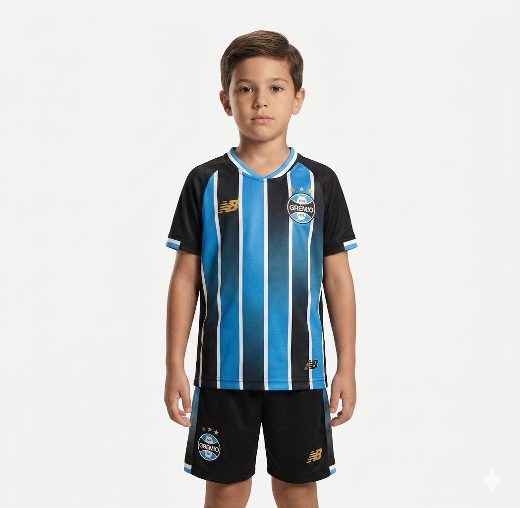 Kit Infantil Grêmio Home 26/27 - Tricolor