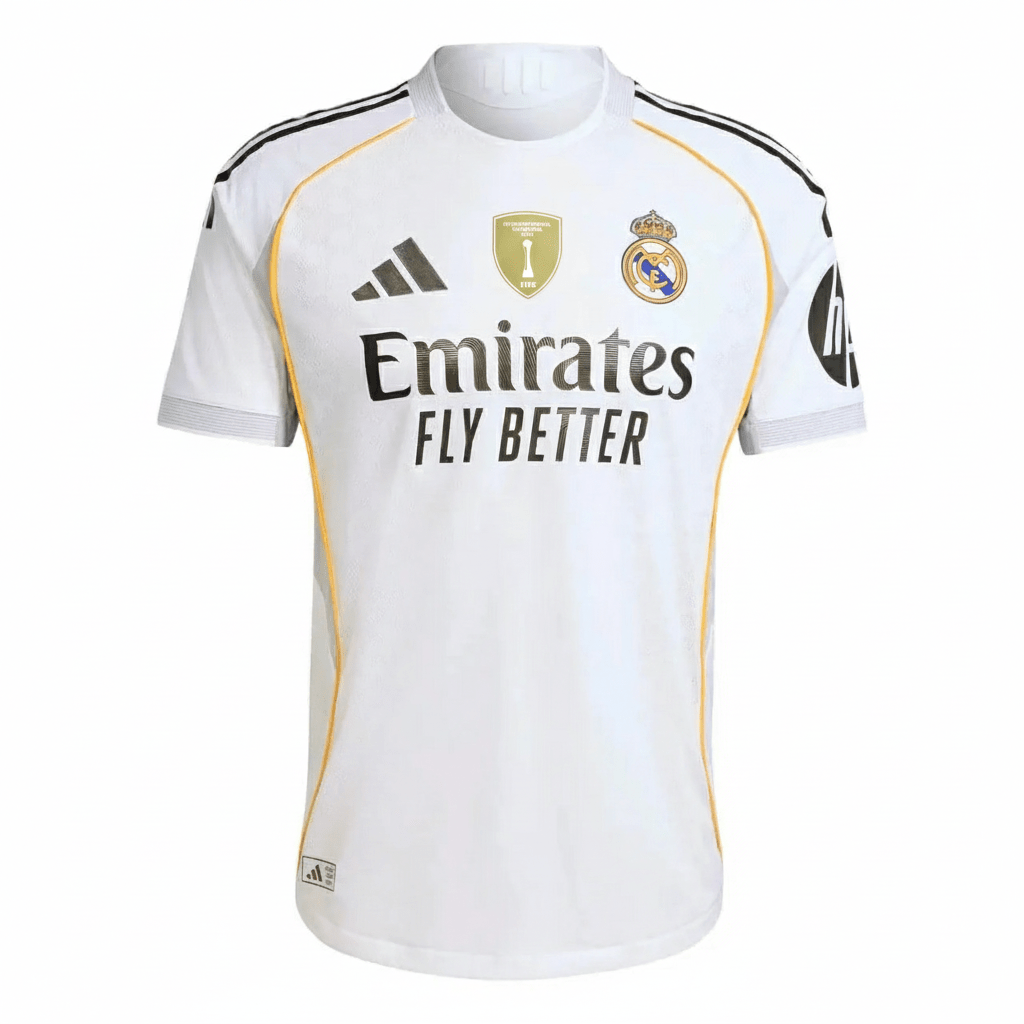 Real Madrid Home 25/26 Patch FIFA Intercontinental Champions - Branca
