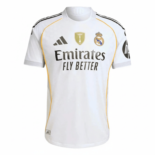 Real Madrid Home 25/26 Patch FIFA Intercontinental Champions - Branca