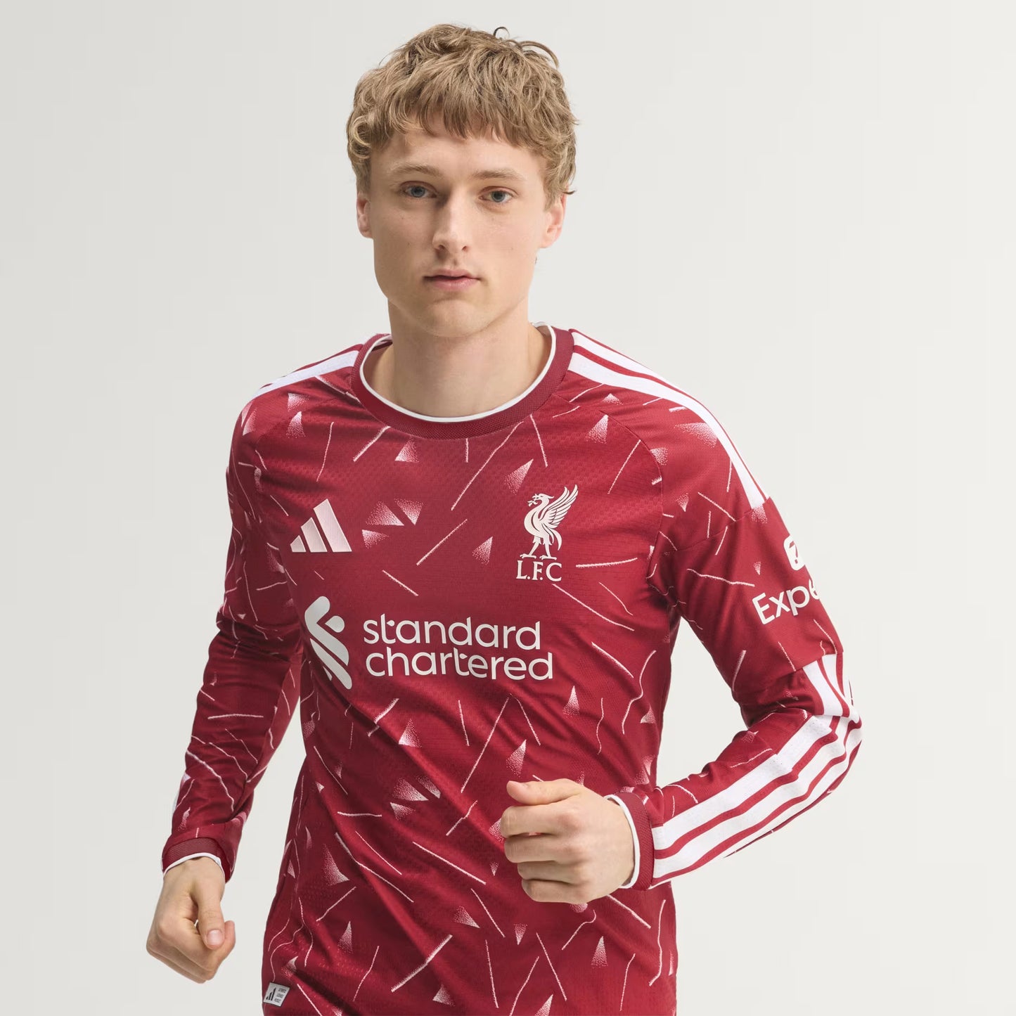 Liverpool Home 26/27 Manga Longa Jogador Adidas - Vermelho