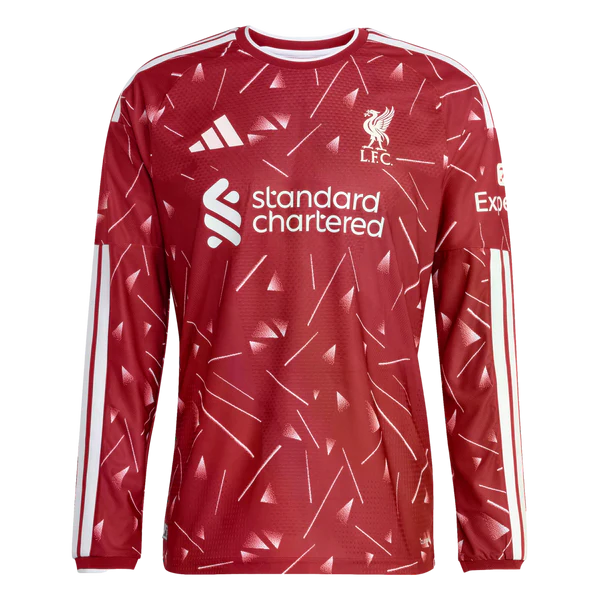 Liverpool Home 26/27 Manga Longa Jogador Adidas - Vermelho