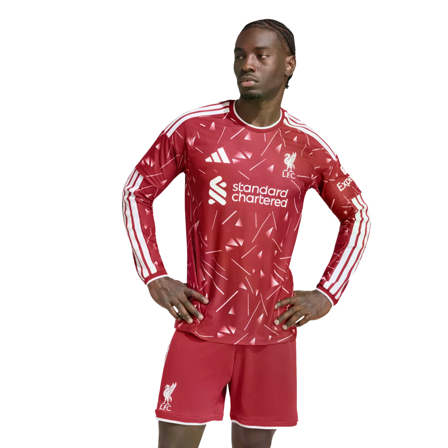 Liverpool Home 26/27 Manga Longa Jogador Adidas - Vermelho