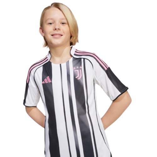 Kit Infantil Juventus Home 25/26  - Branca e Preta