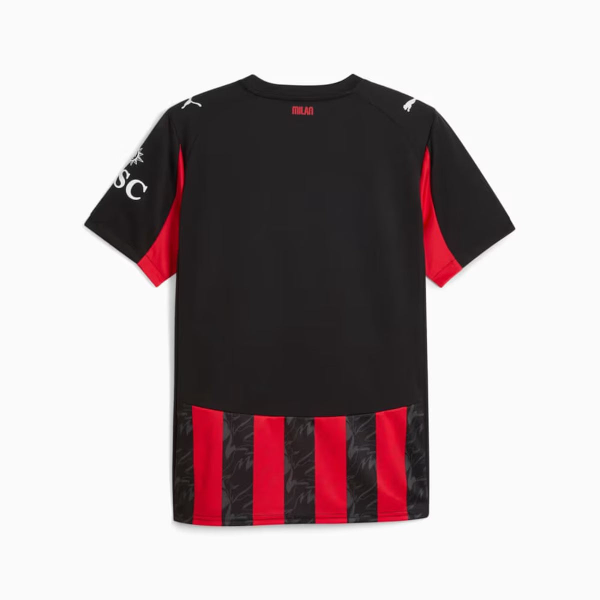 Milan Home 25/26 Torcedor Puma - Vermelho e Preto