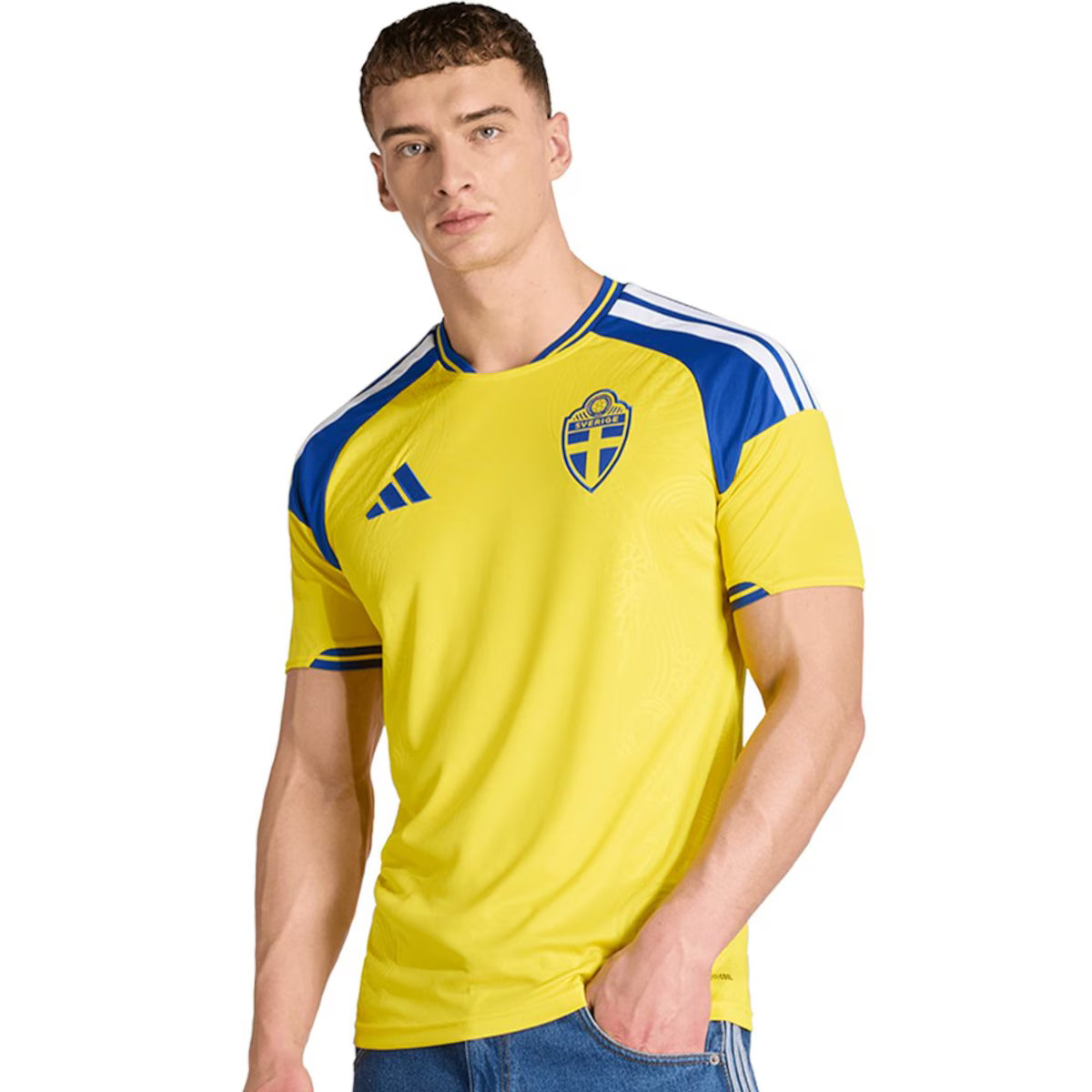 Suécia Home 26/27 Masculino Adidas Torcedor - Amarelo