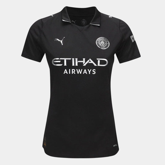 Manchester City Third 25/26 Feminina Puma - Preta