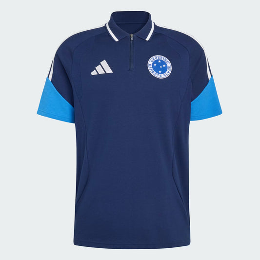 Cruzeiro Treino Polo 25/26 Adidas Torcedor Masculino - Azul