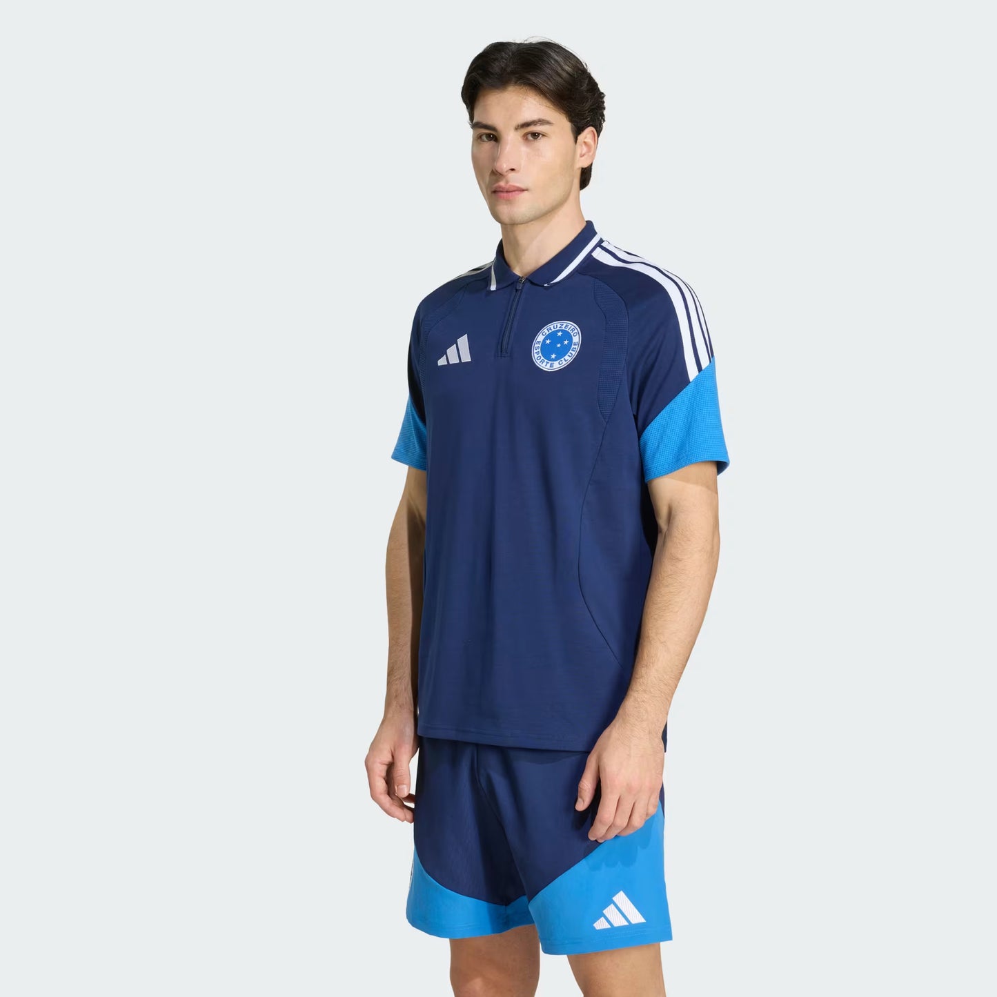 Cruzeiro Treino Polo 25/26 Adidas Torcedor Masculino - Azul