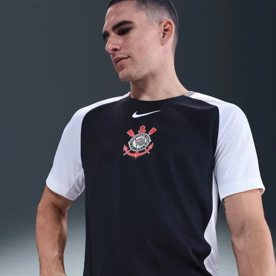 Corinthians Away 25/26 Torcedor Nike Masculina - Preta e Branca