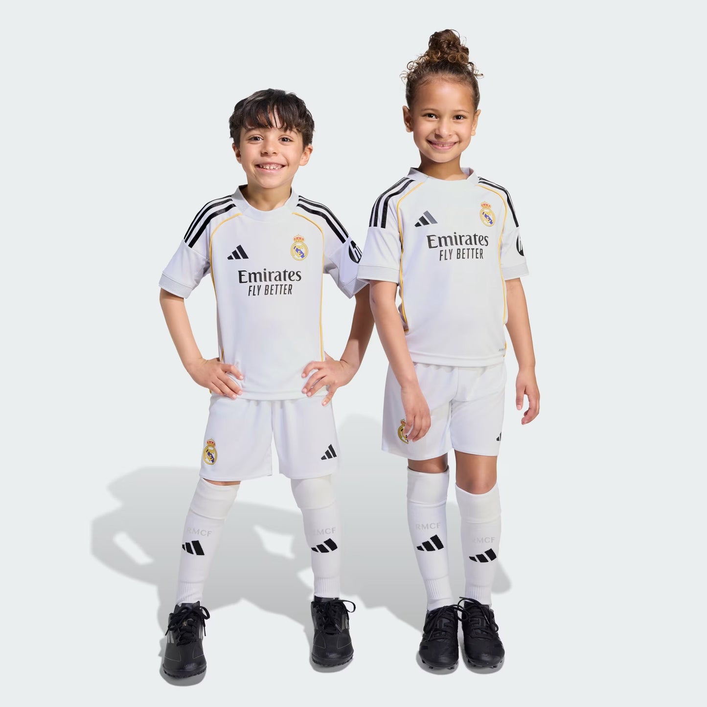Kit Infantil Real Madrid Home 25/26 - Branca