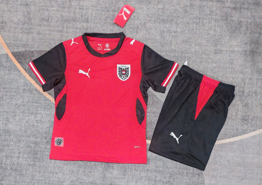 Kit Infantil Austria Home 26/27 - Vermelho