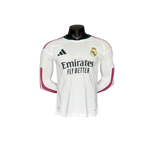 Real Madrid Home 26/27 Jogador Manga Longa Adidas - Branca